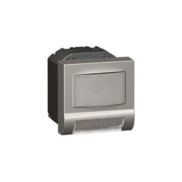 LEGRAND - Skirting Light Arteor, with Motion Detector, with IR detection Cell and LED, 2 Modules, Magnesium