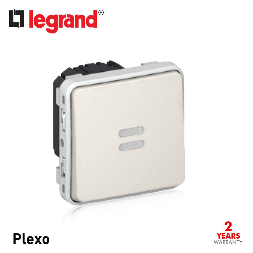 LEGRAND - Time Lag Switch Plexo IP55, Illuminated Electronic 250 V~, Modular 