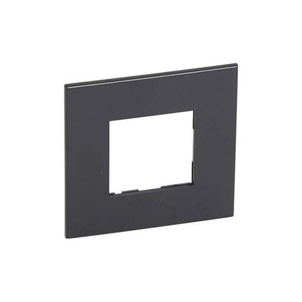 LEGRAND - Plate Arteor, French/German, Square, 2 Modules, Graphite