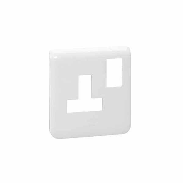 LEGRAND - Plate Arteor, for Trunking, for 1 Gang 13 A Switched Sockets, White