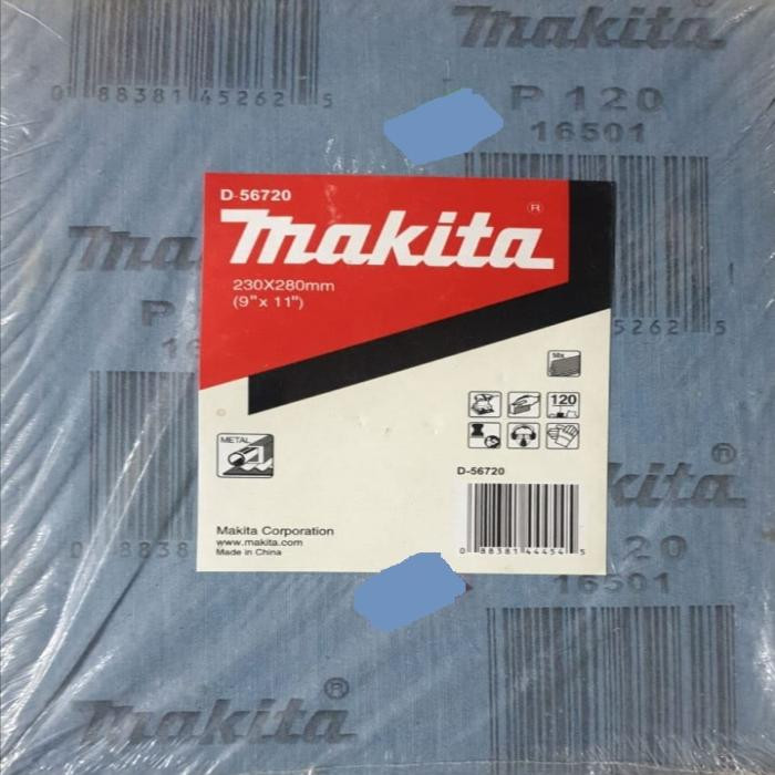 ABRASIVE PAPER 230X280MM FOR METAL 120 GRIT 50PC/SHRINK