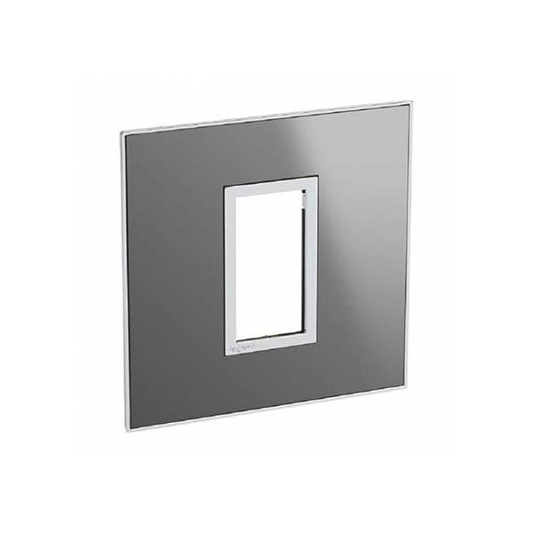 LEGRAND - Plate Arteor, BS, Square, 1 Module, Reflective Stainless Steel