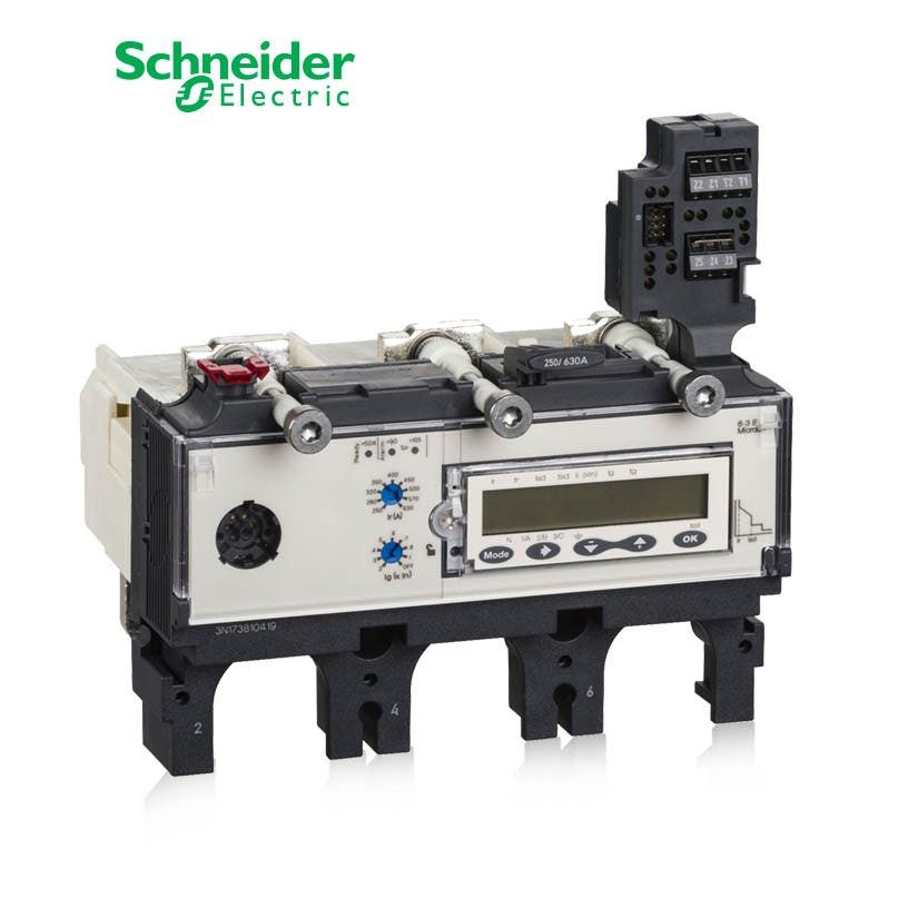 SCHNEIDER - Trip Unit Micrologic 6.3 E for ComPact NSX 630 Circuit Breakers, Electronic, 630A, 3P 3d