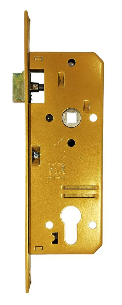 Aluminum Door Lock (Buried) | ISEO - 40 mm CYLINDER 60 mm - Gold