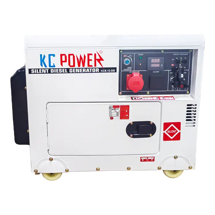 Portable Silent Diesel Generator, Maximum Output 6.5 kVA, Fuel Tank 16 Liter, 166 Kg