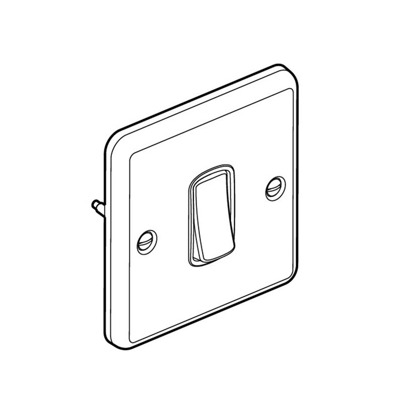 LEGRAND - Switch Synergy Authentic, 1 Gang, 2 Way, 20AX 250V~, Polished Stainless Steel