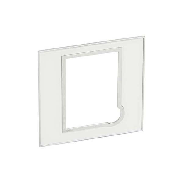 LEGRAND - Plate Arteor, BS, for 13A Fused Connection Unit, Square, Mirror White