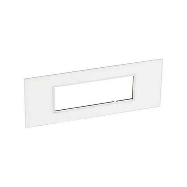 LEGRAND - Plate Arteor, Italian/French/German, Square, 6 Modules, Mirror White