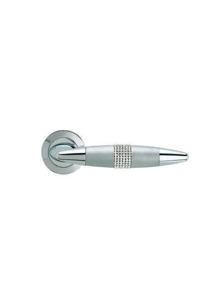Pink 1090 chrome handle with rosette crystal