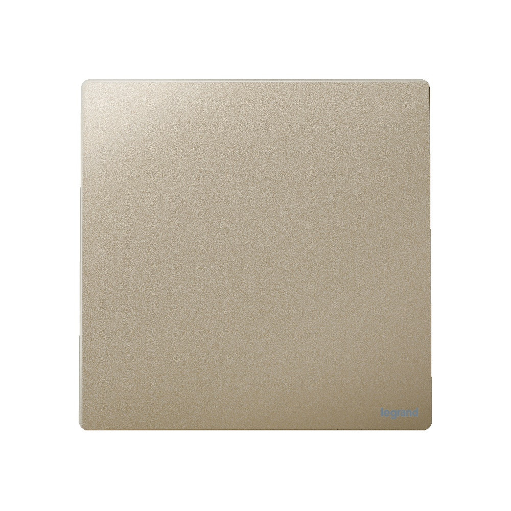 LEGRAND - Single Pole Switch Mallia, 1 Gang, 1 Way, 16 AX, 250 V~, Champagne