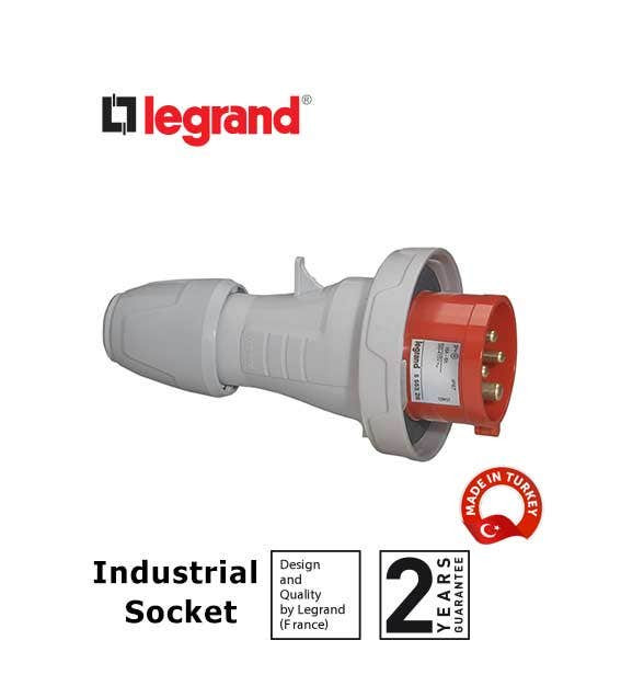 ليجراند - مقبس صناعي P17, IP66/67, 380/415 V~, 32 A, 3P+E