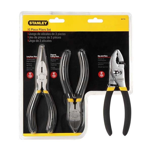 STANLEY - Pliers Set, 3 Pieces, 150mm