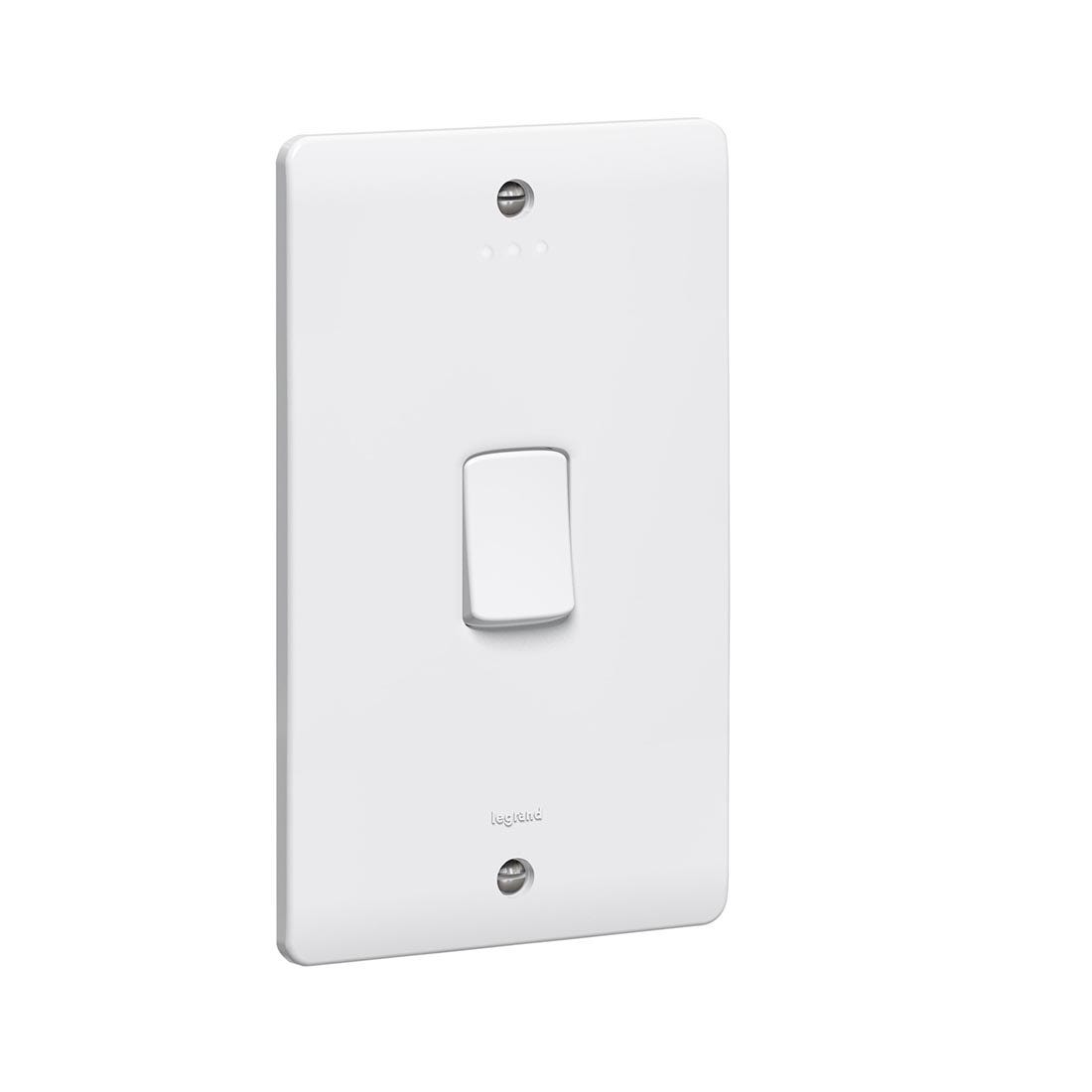 LEGRAND - Switch 45A DP + Indicator, Syn.White 