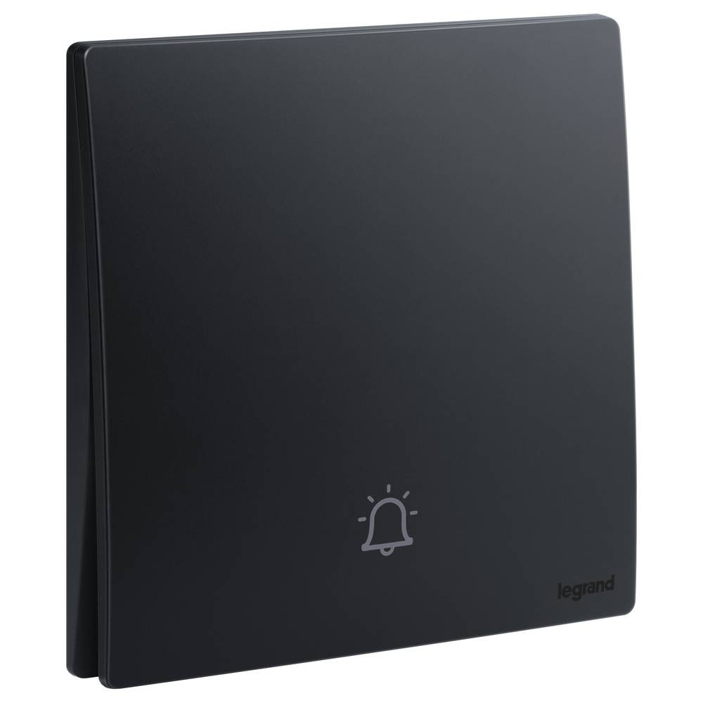 Legrand - Bell Switch - 10 A - 250 V - with Bell Sign - Black