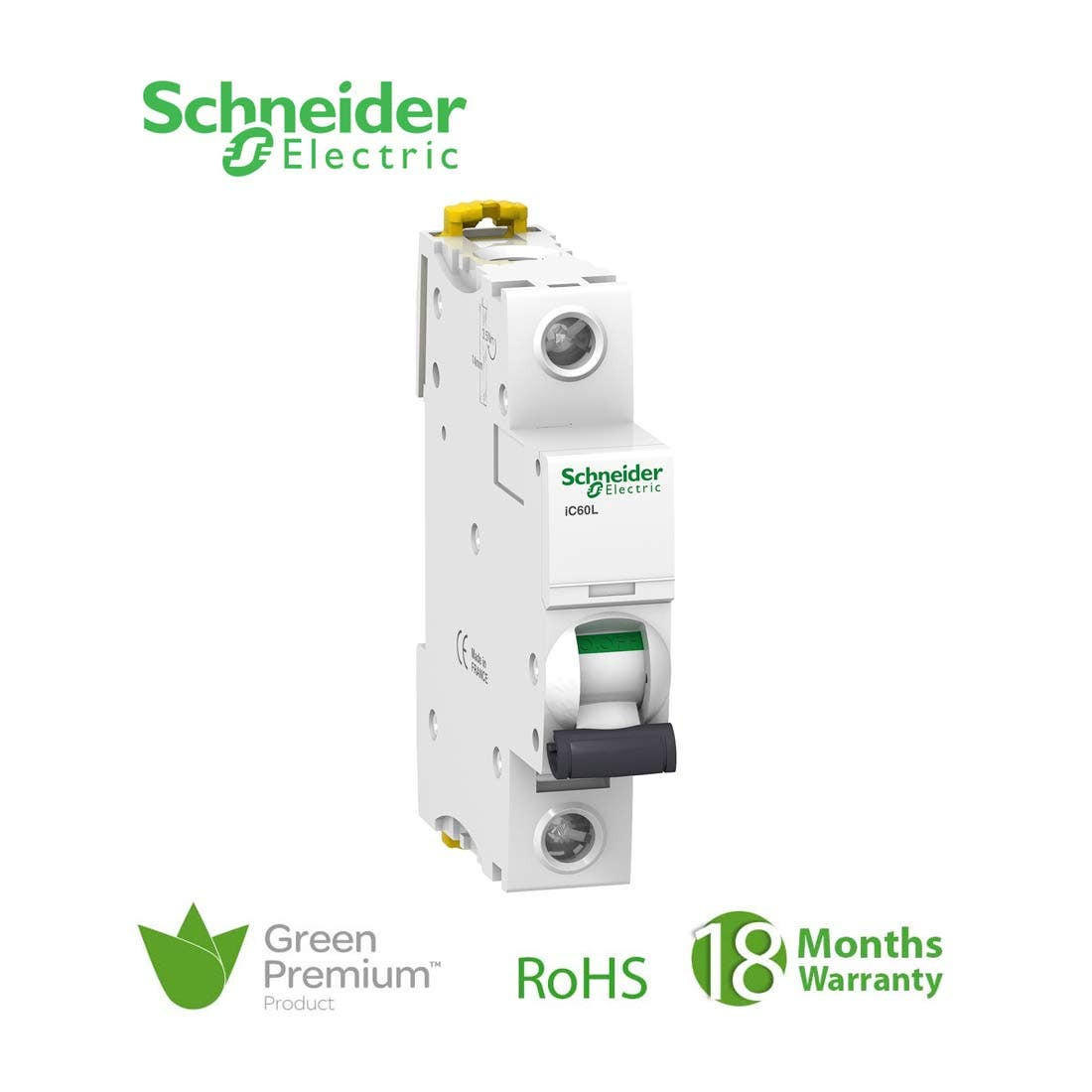 SCHNEIDER - MCB Breaker, Acti9 iC60L, 1P, 20A, C curve