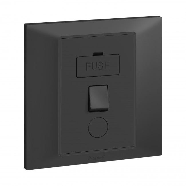 LEGRAND - Fused connection unit Belanko S - 13A switched + cord outlet - anthracite