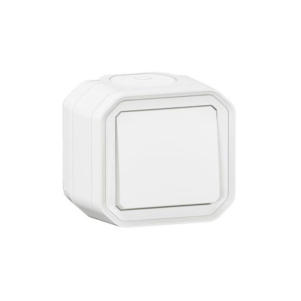 LEGRAND - Switch Plexo, IP55, 1 Gang, 2 Way, 10A, Surface Mounting, White