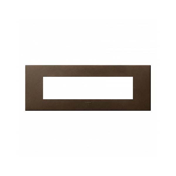 LEGRAND - Plate Arteor, BS, Square, 8 Modules, Dark Bronze