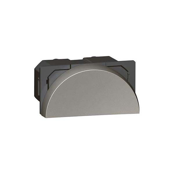 LEGRAND - 2-Way Switch Arteor, 16A, Round, 1 Right Module,Magnesium