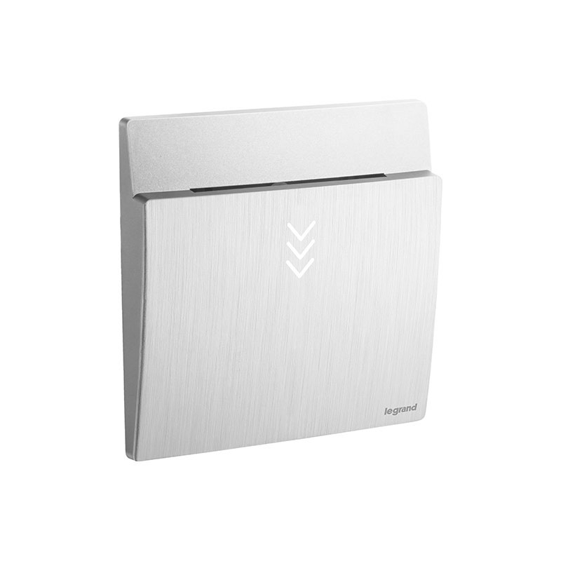 LEGRAND - Key Card Switch Mallia Senses, 1 Gang, 12V, Brushed Aluminium