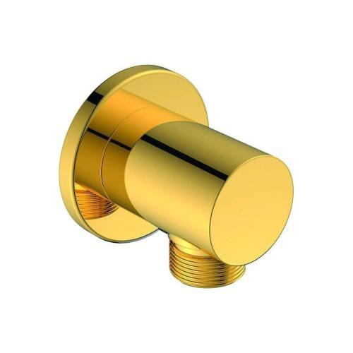 Bronzo Round Shower Elbow - 1/2 Inch - Gold - PJ030101\GD