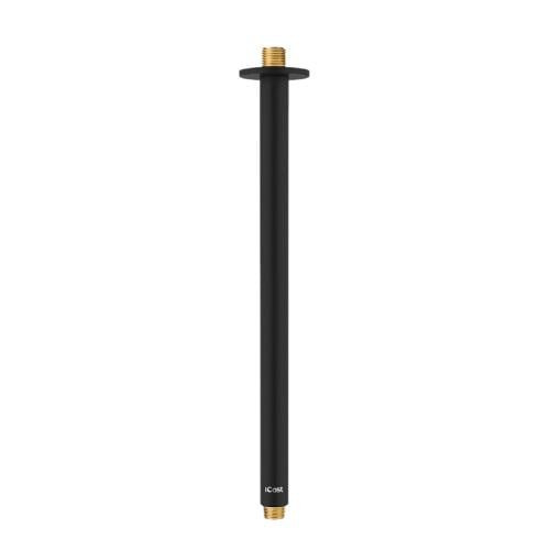 iCast-Ceiling Shower Arm-Round-40cm-SS304-Black