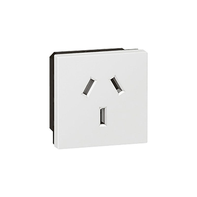 LEGRAND - Socket Outlet Arteor, Australian, 10/15A, 240V, 2P+E, 2 Modules, Shuttered, White