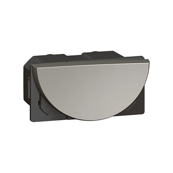 LEGRAND - 2-Way Switch Arteor, 16A, Round, 1 Left Module,Magnesium