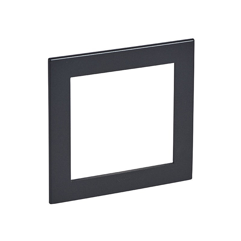LEGRAND - Plate, for  2 x Double Schuko Sockets, Mirror Black