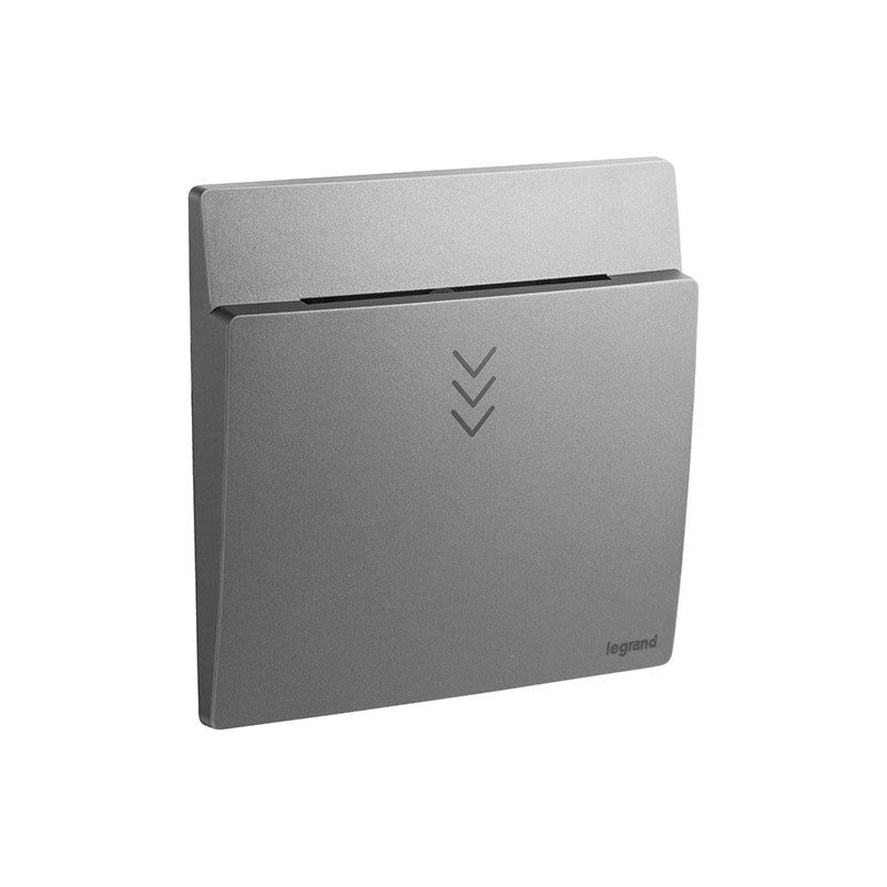 LEGRAND - Key Card Switch Mallia Senses, 1 Gang, 12V, Dark Silver