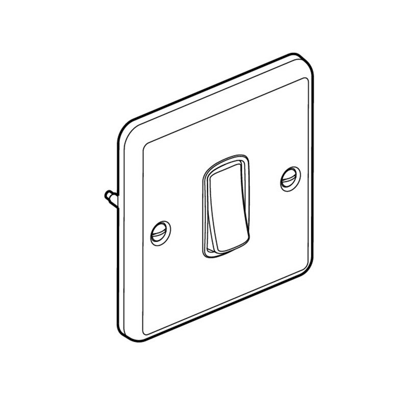 LEGRAND - Switch Synergy Authentic, 3 Gang, 2 Way, 20AX 250V~, Polished Stainless Steel