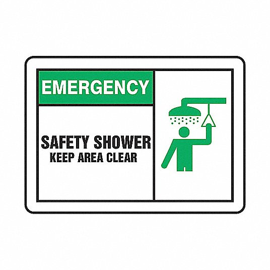 Safety Shower Sign , 14