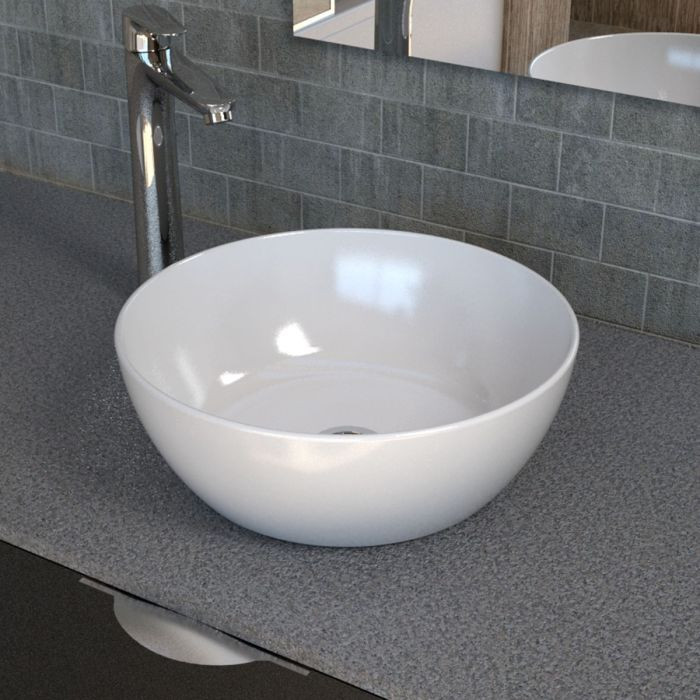 TYPE-D WB ROUND TABLETOP WHITE