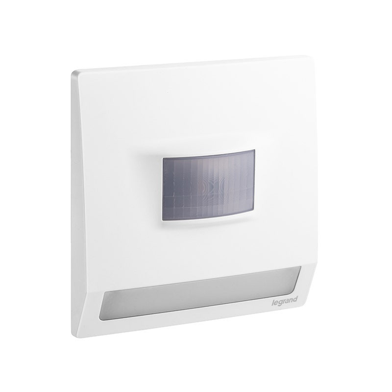 LEGRAND - Step Light with Motion Detector Mallia Senses, 1 Gang, 100-250V, 230V, Matt White