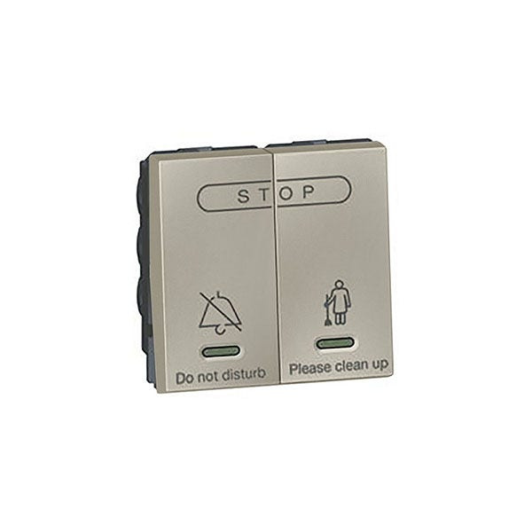 LEGRAND - Hotel Bedroom Call Indicator Arteor, ICU, Square, 2 Modules, Champagne