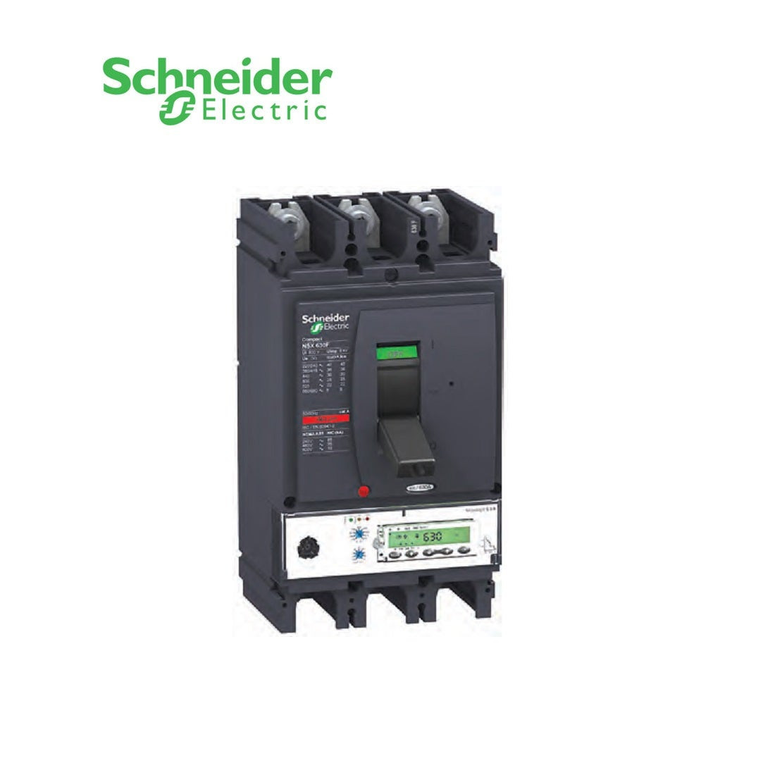SCHNEIDER - MCCB Breaker, ComPact NSX400H, 3P 3d, 70kA at 415 VAC, MicroLogic 5.3 A Trip Unit 400A