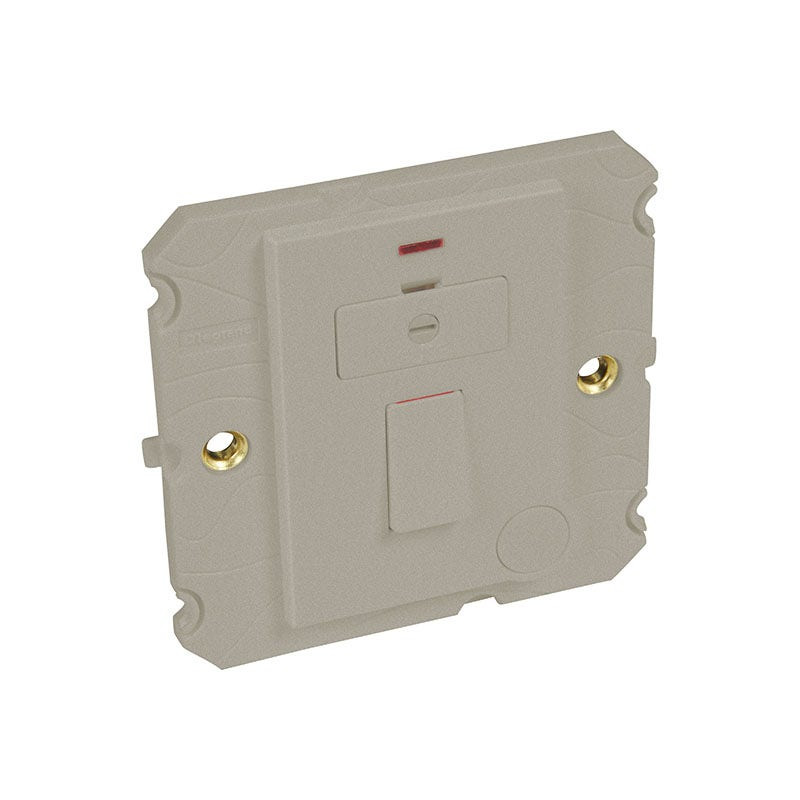 LEGRAND - Fused Connection Unit Arteor, BS 1363:4, 13A 230V, Switched, with Neon, Champagne
