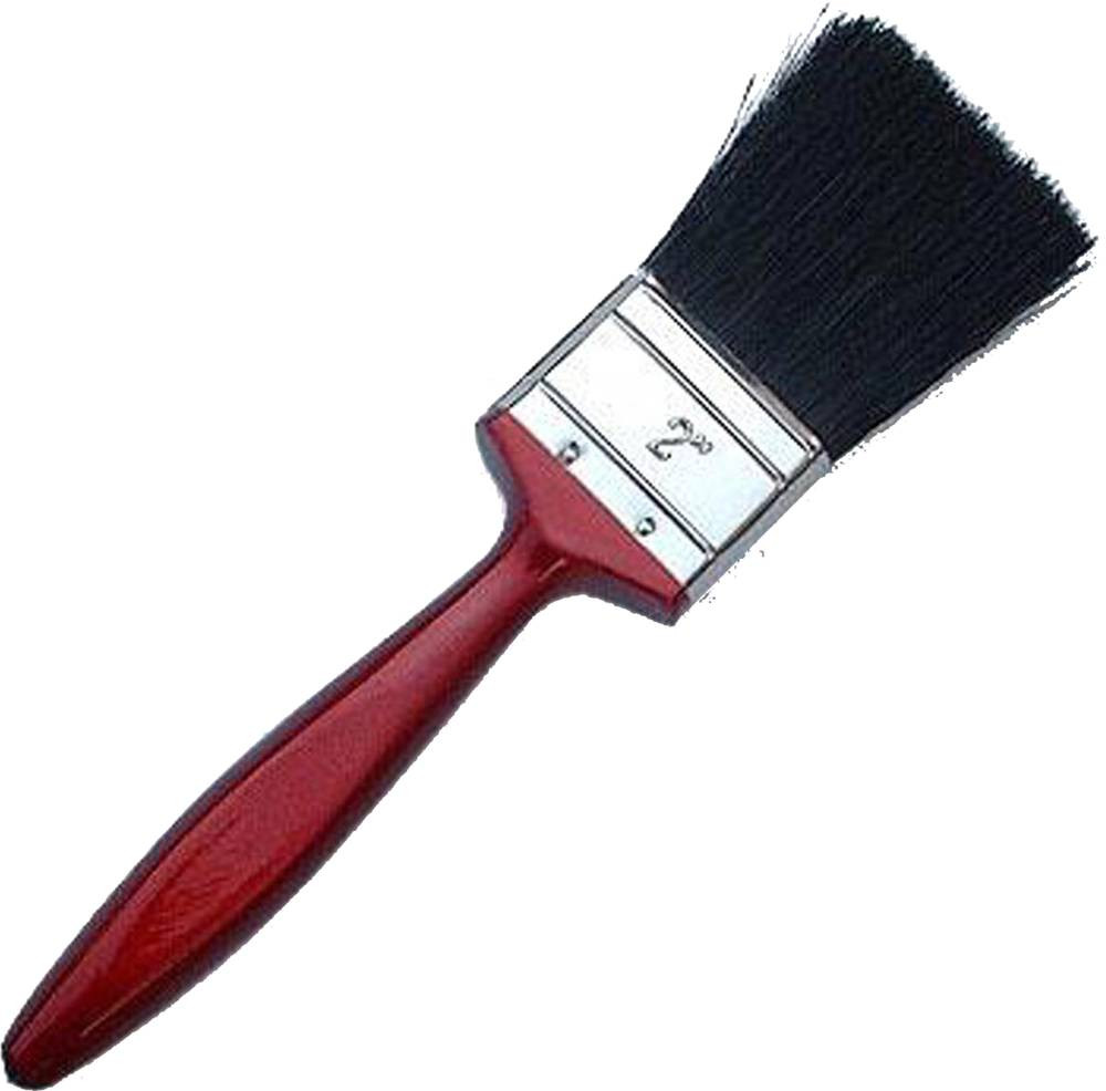 Paint Brush - 1" X 1/2" - Red-Black-Silver
