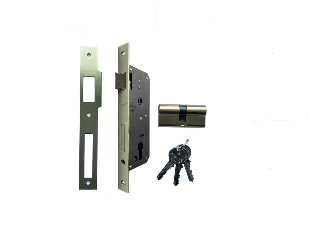 Door lock (burying) | GRADO - 45 mm CYLINDER 65 mm - NICKEL