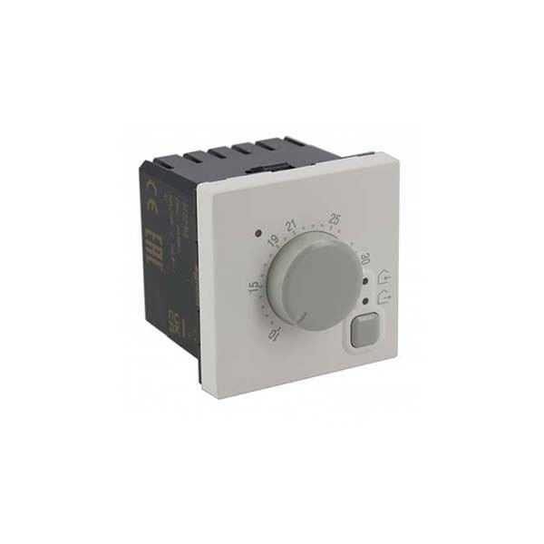 LEGRAND - Thermostat Arteor, for Electric Floor Heating, Square, 2 Modules, White