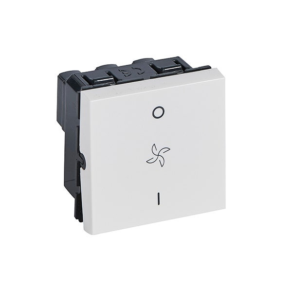 LEGRAND - Triple Pole Fan Isolator Arteor, 1 Gang, 20A, Square, White
