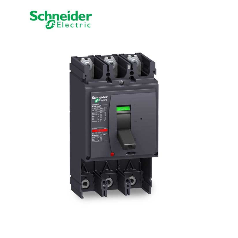 SCHNEIDER - MCCB Breaker Basic Frame, ComPact NSX630S, 630A, 3P, 100kA at 415 VAC 50/60 Hz, w/o Trip Unit