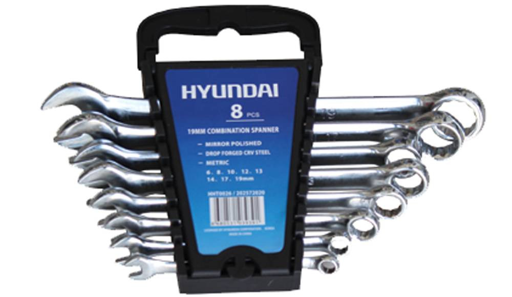 Open and Sealed Wrenches - Open and Sealed Wrenches 8pcs (6,8,10,12,13,14,17,19 mm) HHT0026 Hyundai