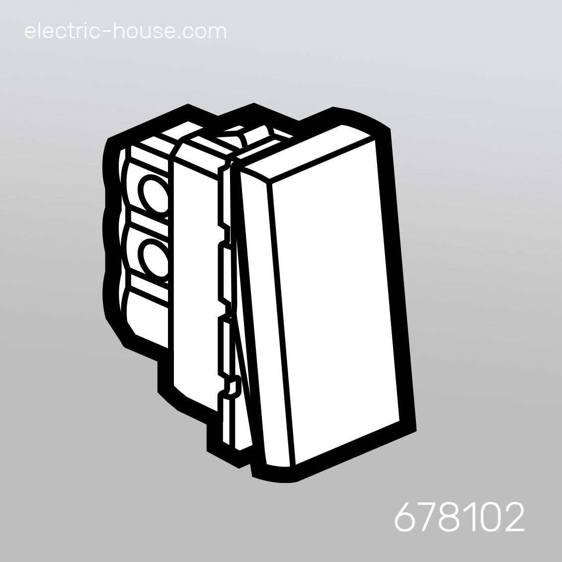 LEGRAND - 10A Switch, 250V, 2 Way, 1Mod, White