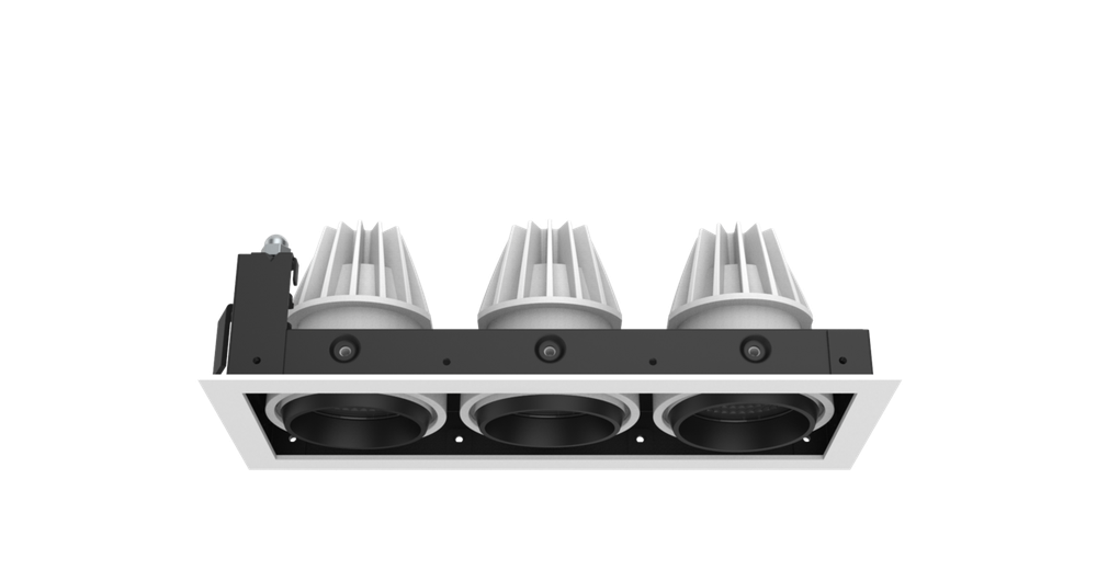 Hyundai Triple Recessed Ceiling Light (42W) Multiple Type 10*24.4 cm 220/240V - White 6500K
