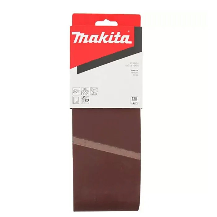Abrasive Belt Sander, 100 mm Length x 610 mm Width, Grit 120, Pack of 5