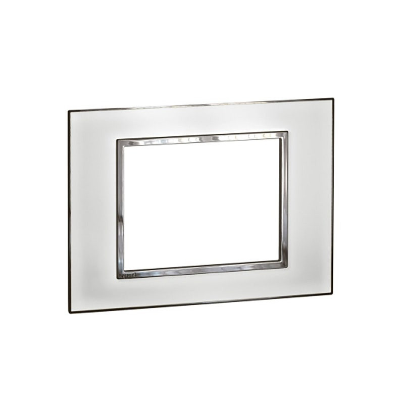 LEGRAND - Plate Arteor, for Double Australian Socket, 2x2 Modules, Square, Mirror White