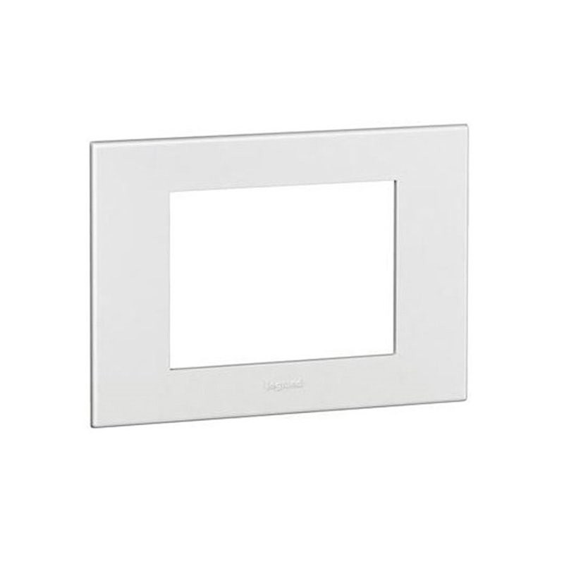 LEGRAND - Cover Plate with Frame Arteor, Indian , 3 Modules, Square, White