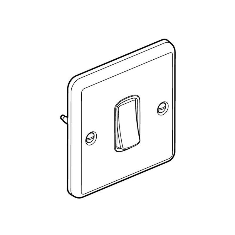 LEGRAND - Switch Synergy Authentic, 3 Gang 2 Way, 20AX, 250V, Glossy Gold