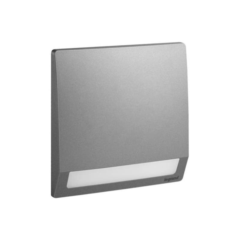 LEGRAND - Step Light Mallia Senses, 1 Gang, 100-250V, 230V, Dark Silver